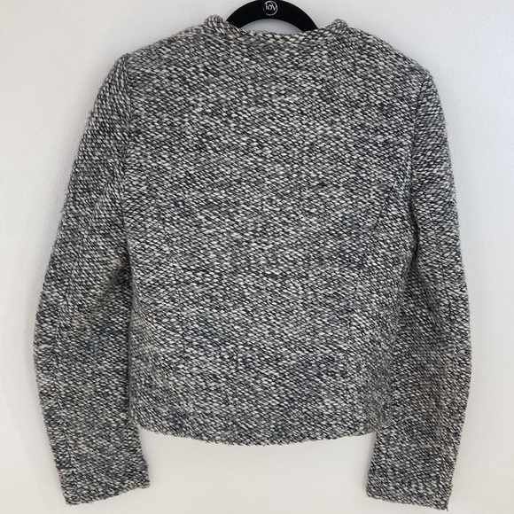 Loft soft knitted jacket with leather trim pockets - Picture 7 of 7